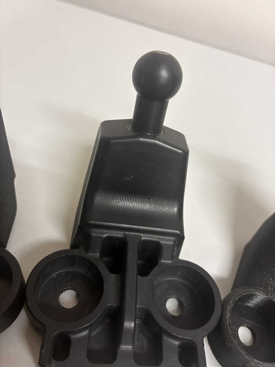 CNC加工製ショートミラーステー 2部品構成